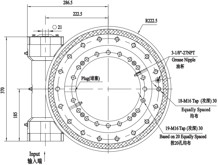 WEA12回轉(zhuǎn)驅(qū)動圖紙