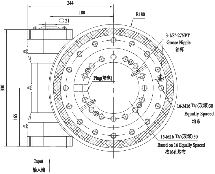 WEA9回轉(zhuǎn)驅(qū)動圖紙