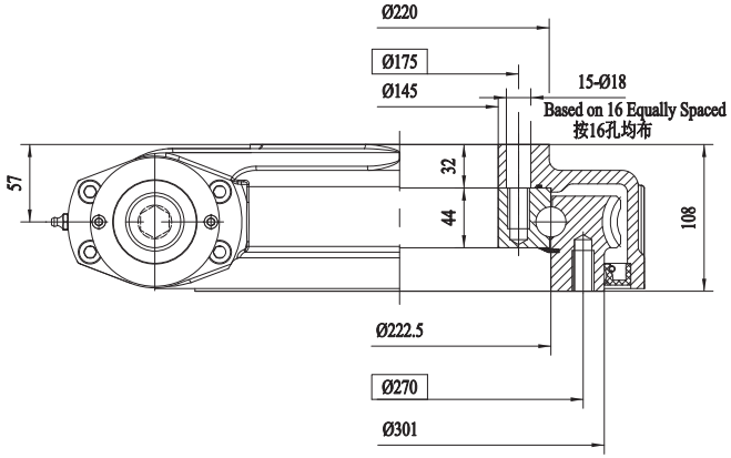 WEA9回轉(zhuǎn)驅(qū)動圖紙